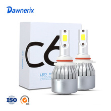 C6 9006 LED Headlight 360 Brightest LED Headlight Premium High Power LED Headlight bulb 2021 6000K White